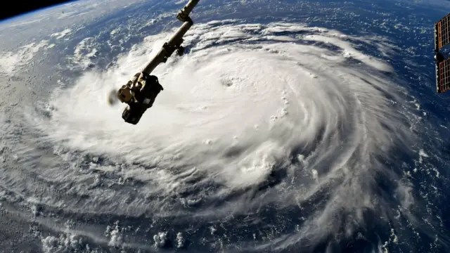 Furacão Florence visto do espaço