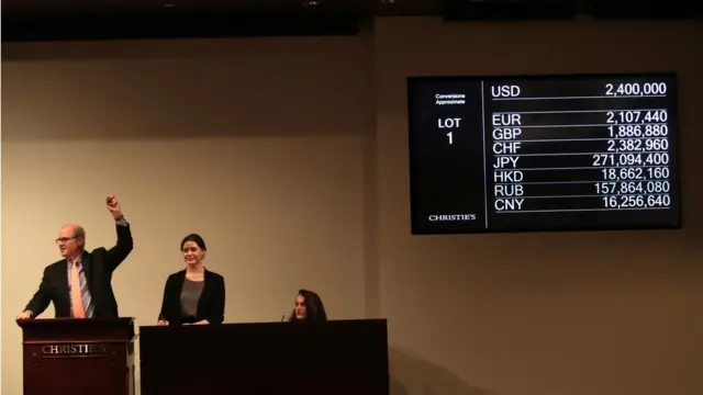 Subasta de la "Carta de Dios"