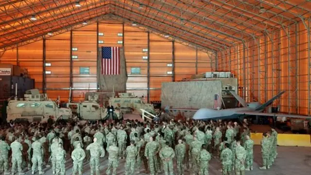 Американские военные на базе