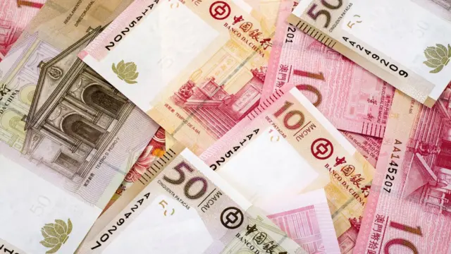 澳門幣鈔票（資料圖片）