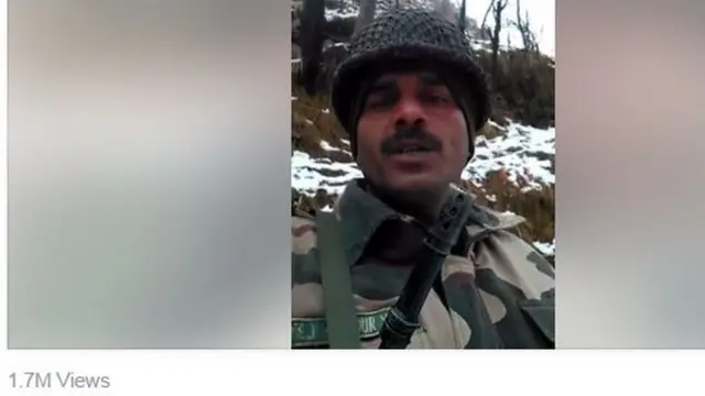 बीएसएफ़ जवान का वीडियो