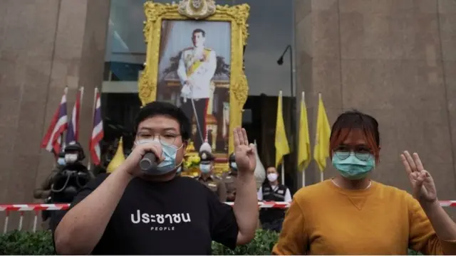 Parit Chiwarak and Benja Apan in Bangkok, Thailand on Jan 25, 2021