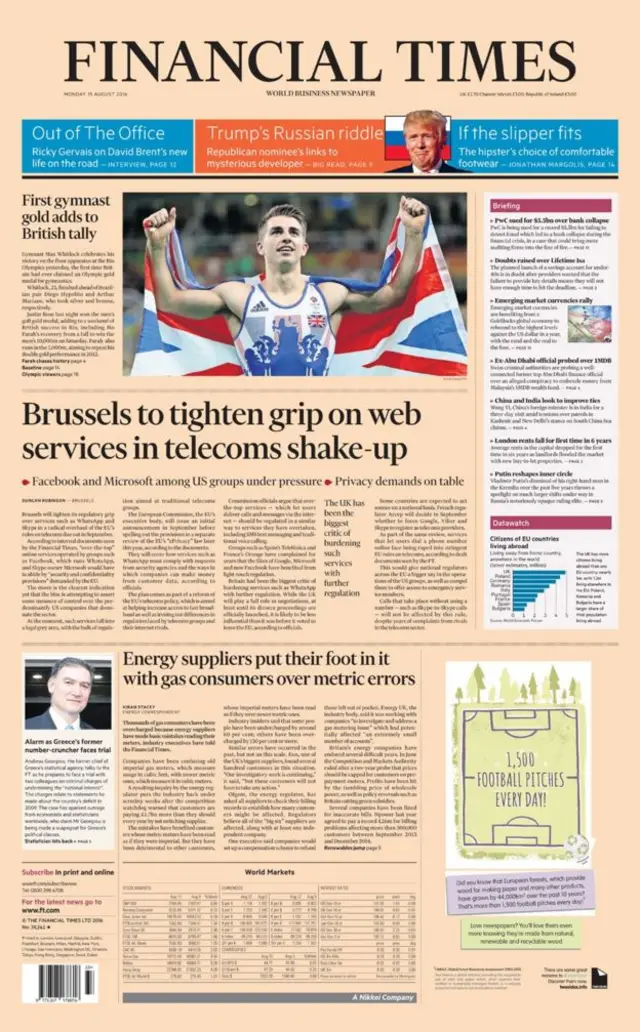 Financial Times gazetesinin kapağı