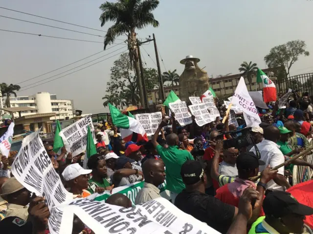 Àwòrán ìwọ́de NLC, TUC, ULC