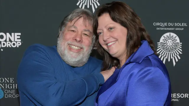 Steve Wozniak com a mulher, Janet