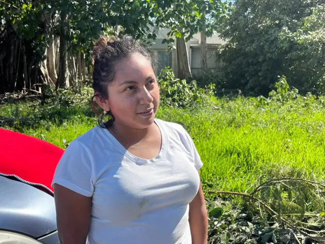 Jacqueline, afectada por el huracán Ian