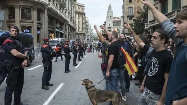 pengunjuk rasa Catalunya