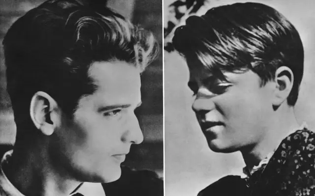 Estudantes alemães Hans Scholl (1918-1943, à esquerda) eblackjackirmã Sophie (1921-1943), por voltablackjack1940