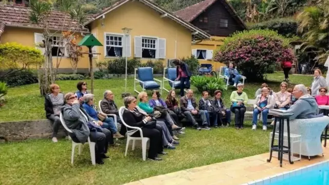 José Augusto Wanderley, actuel propriétaire de la maison, reçoit les visiteurs.