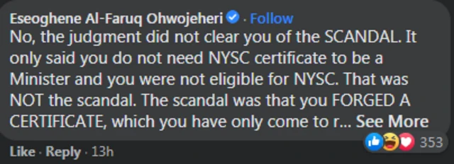 Reactions to Kemi Adeosun post