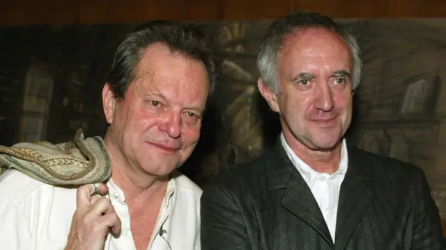 Terry Gilliam (der.) y Jonathan Price