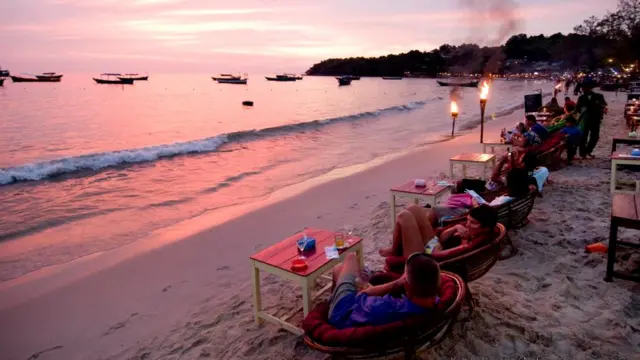 Закат в Камбодже