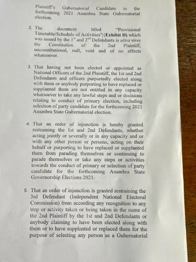 Mkpebi ikpe gbasara ọchịchị APGA n'Anambra steeti