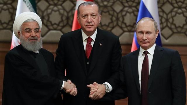Ruhani, Erdoğan, Putin