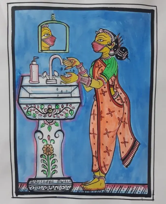 बीबीसी के लिए बनाई गई पेटिंग