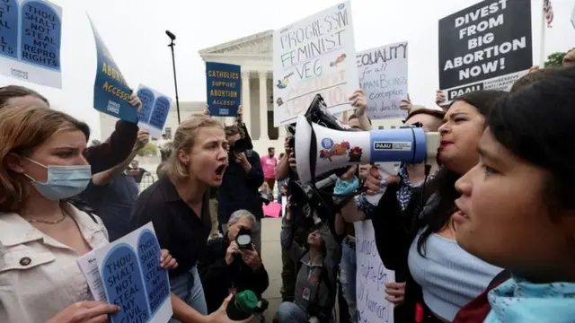 대법원 앞 낙태권 시위