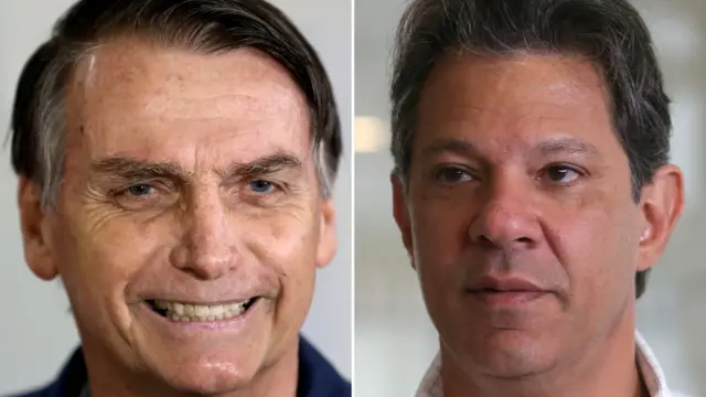 Jair Bolsonaro e Fernando Haddad