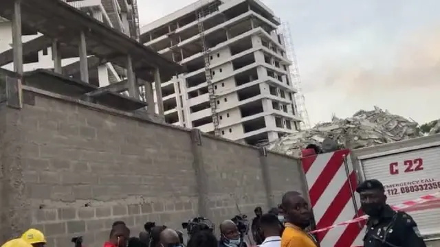 Building collapse in Lagos: Oke ụlọelu na Parkview a mabeghị oogo o ruru adaala n'Ikoyi, Legọs steetị