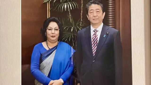 नेपाली राजदूत राणाका साथमा आबे