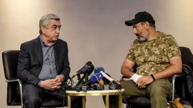 Саргсян та Пашинян