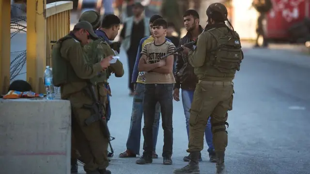 Punto de control en Hebrón