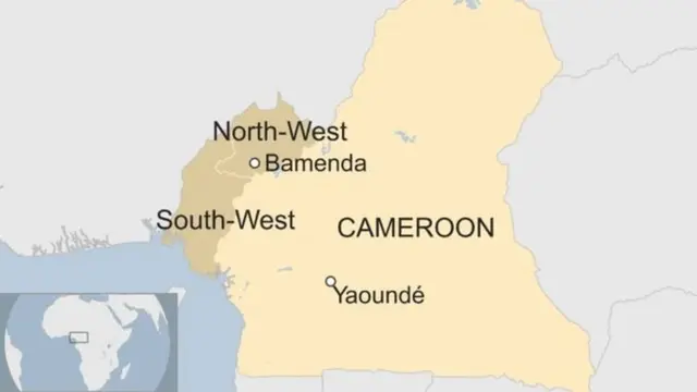 Map of Bamenda.