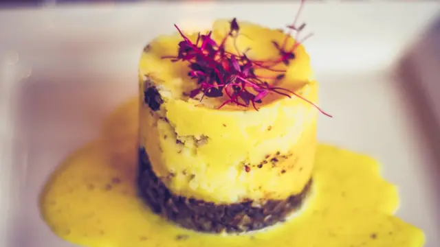 Ресторанный вариан хаггиса.