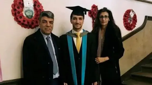 محمد صابر ندا چې اوس نادرکه دی، ځوی یې فرهاد او مېرمن یې شکیلا