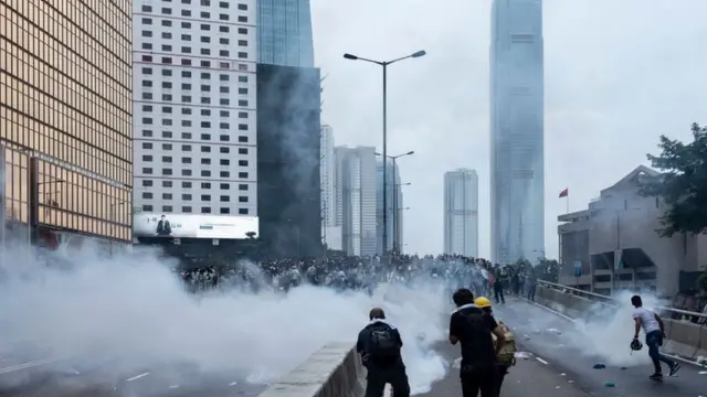 6月12日,香港金钟。