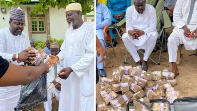 Federal lawmaker Abu Suleja share empowerment money to im constituency pipo