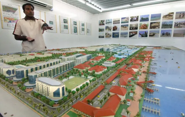 Una vista del proyecto de Hulhumalé