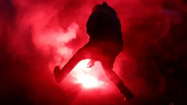 Демонстрант у Квебеку