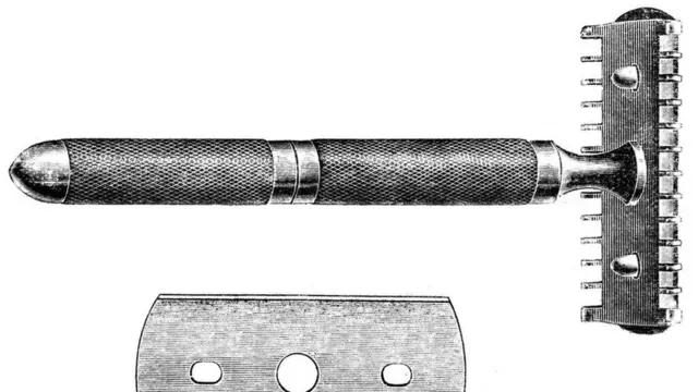 Так выглядели старые бритвы и лезвия