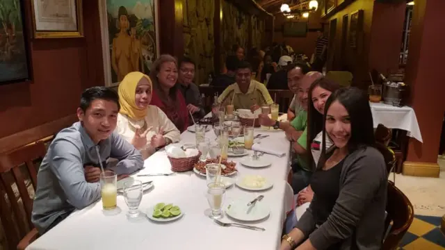 Acara makan siang warga Indonesia di Venezuela.