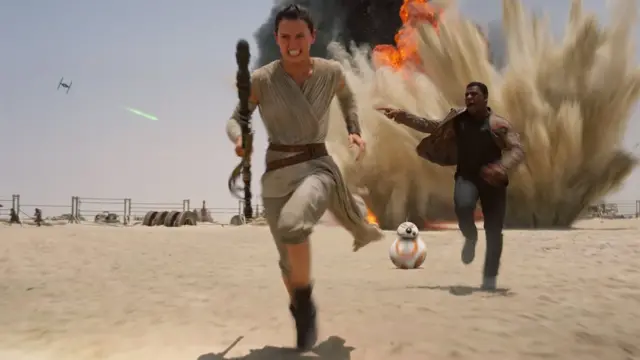 Scene from "The Force Awakens"