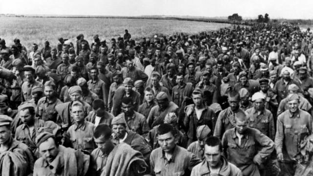 Советские военнопленные, июнь 1942 г., юг Украины