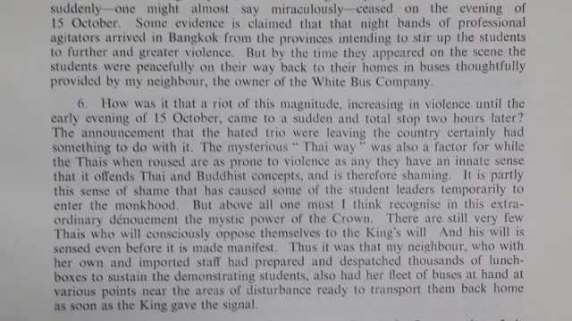 TNA, FCO 160/154/41 - Thailand: the October Revolution, 31 October 1973