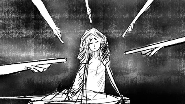 فتاة تتعرض للعنف من رجل