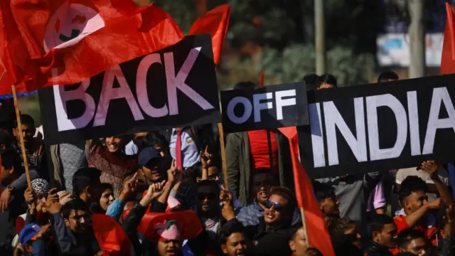 নেপালে ছাত্রদের ভারত-বিরোধী বিক্ষোভ। ২০১৯