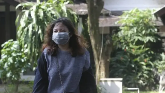 rumah orang yang tertular virus corona di Depok.