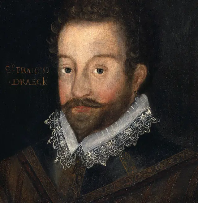 Pintura de Francis Drake.