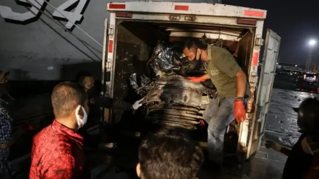 Potongan pesawat Sriwijaya Air yang ditemukan pada 21 Januari lalu.