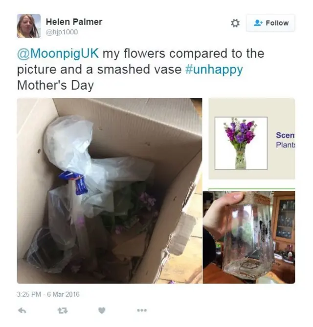 Moonpig flowers delivered hotsell