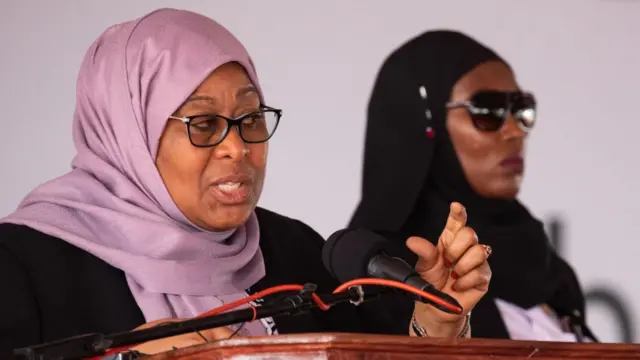 Tanzanian President Samia Suluhu Hassan