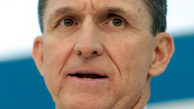 President Donald Trump's former national security adviser Michael Flyyn on 10 January
