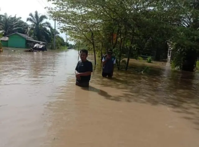 Kecamatan Longkali kabupaten Paser adalah daerah penyangga IKN dilanda banjir.
