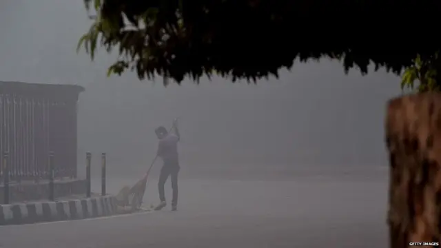 प्रदूषित वातावरण