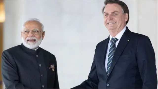નરેન્દ્ર મોદી અને બોલ્સોનારો