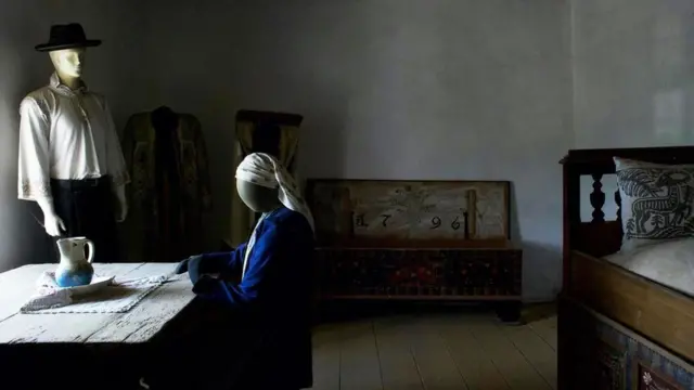 Maniquíes en el actual museo