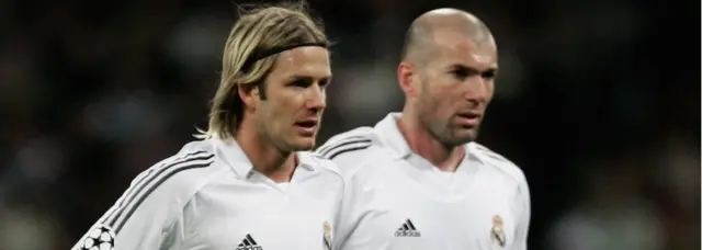 Beckham y Zidane